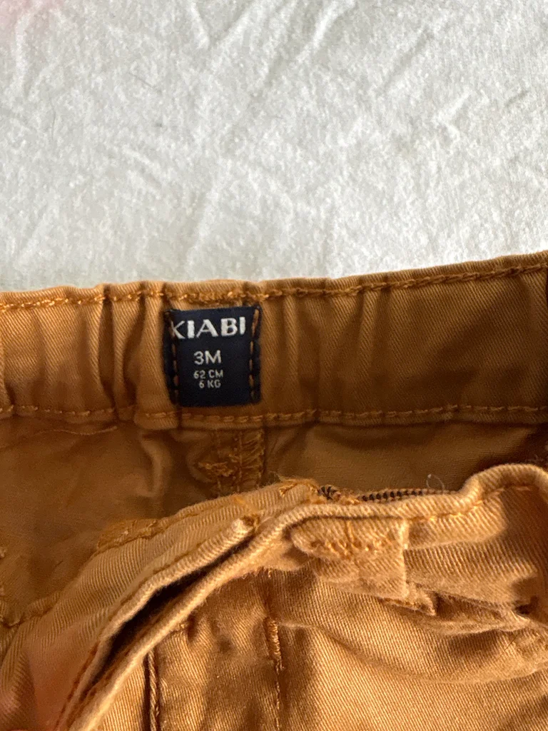 Pantalón Chino KIABI Camel – 3 Meses – photo 2